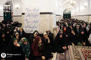اعتکاف دختران نوجوان در حرم مطهر رضوی