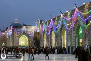 حال و هوای حرم مطهر رضوی در شب میلاد امام جواد علیه السلام