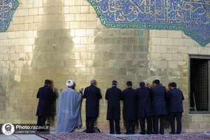 آیین اذن عزای ماه محرم در حرم مطهر رضوی-2