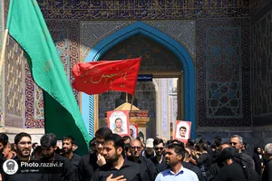 عزاداری تاسوعای حسینی در حرم مطهر رضوی