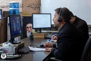 پاسخگویی تلفنی سرپرست مدیریت انتظامات و تشریفات حرم مطهر رضوی به مخاطبان سامانه ۱۳۸ 