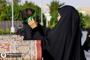 عزاداری تاسوعای حسینی در حرم مطهر رضوی-1