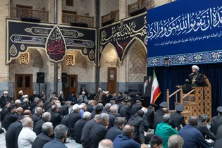 عزاداری ایام پایانی ماه صفر در حرم مطهر رضوی-۱