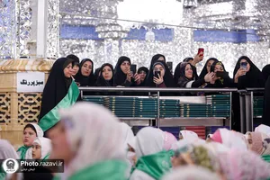 جشن تکلیف دختران تازه مکلف شده در حرم مطهر رضوی