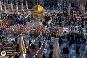 بزرگداشت مقام سرباز در حرم مطهر رضوی 