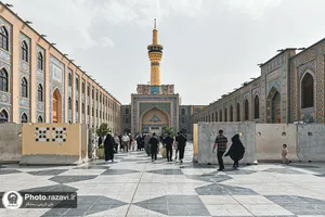 آماده&zwnj;سازی حرم مطهر رضوی در آستانه تشییع رهبر شهید انقلاب