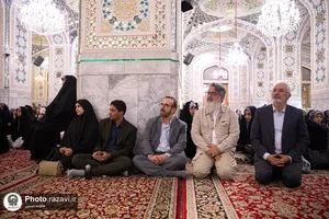 تشرف بانوان دانشجوی شاهد و ایثارگر دانشگاه فرهنگیان به حرم مطهر رضوی