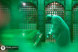 آئین غبارروبی ضریح مطهر امام رضا(ع) برگزار شد