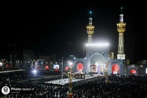 آئین خطبه&zwnj;خوانی شب عاشورا در حرم مطهر رضوی-2