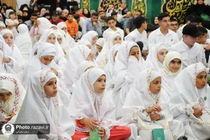 جشن تکلیف نوجوانان سوریه&zwnj;ای در حرم مطهر رضوی