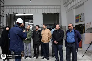 بازدید پرسنل حراست سازمان مرکزی از پروژه&zwnj;های عمرانی حرم مطهر رضوی