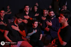 آیین سوگواری شب تاسوعای حسینی در دبیرستان امام رضا علیه السلام