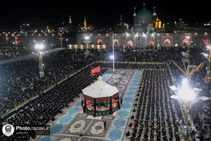 آئین خطبه&zwnj;خوانی شب عاشورا در حرم مطهر رضوی-2