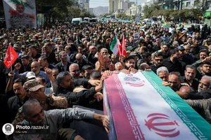 تشییع پیکر فرمانده قرارگاه عملیاتی سجاد سراوان در مشهد