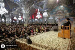 عزاداری شام شهادت موسی بن جعفر(علیه السلام) در حرم مطهر رضوی