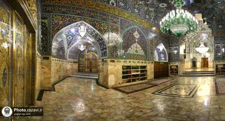 عکس با کیفیت : رواق حاتم خانی حرم امام رضا علیه السلام