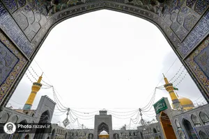 بارش برف در حرم مطهر رضوی -2