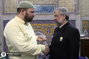حضور مدیر عالی حرم مطهر رضوی در جمع معتکفین دانشگاه علوم اسلامی رضوی