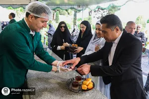 تشرف جمعی از ورزشکاران به حرم مطهر رضوی