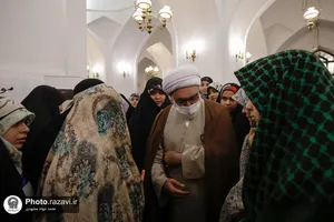 حضور تولیت آستان قدس رضوی در جمع معتکفین رمضانیه