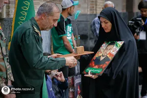 بزرگداشت مقام سرباز در حرم مطهر رضوی 