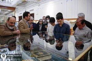 بازدید رتبه&zwnj;های برتر کنکور سراسری و نخبگان علمی کشور از بخش&zwnj;های مختلف حرم امام رضا علیه&zwnj;السلام
