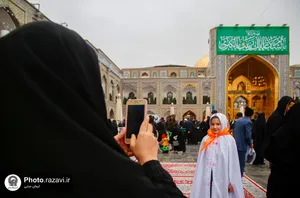 جشن تکلیف دختران تازه مکلف شده در حرم مطهر رضوی