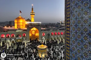 شکوه عزای حسینی در حرم مطهر رضوی
