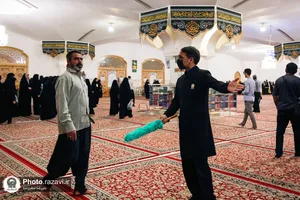 خدمت&zwnj;رسانی خادمان رضوی در انتخابات ریاست جمهوری