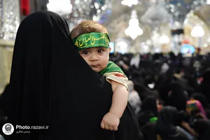 آیین معنوی &laquo;شیرخوارگان حسینی&raquo; در حرم مطهر رضوی
