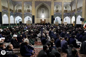 مراسم عزاداری روز شهادت امام صادق(علیه&zwnj;السلام) در حرم مطهر رضوی