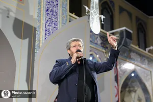 عزاداری هیئت&zwnj; رزمندگان ثارالله همدان در حسینیه حرم