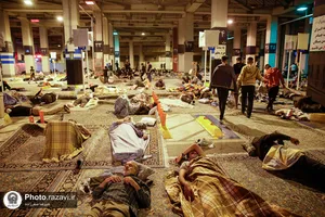 اسکان زائران دهه آخر صفر در پارکینگ&zwnj;های حرم مطهر