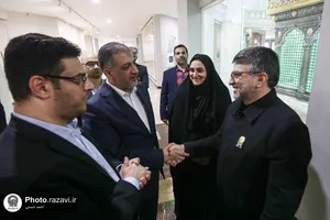 تشرف وزیر ورزش و جوانان عراق به حرم مطهر رضوی