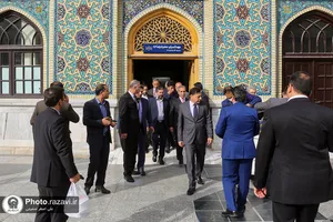 تشرف هیات قضات عراقی به حرم مطهر رضوی