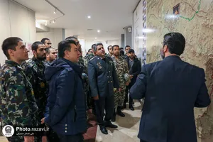 تشرف پرسنل پدافند هوایی شمال شرق به حرم مطهر رضوی