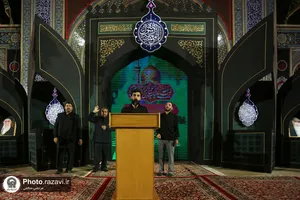 هیئت عزاداران استان زنجان در حسینیه حرم