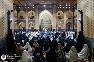 تشرف مدیران پرستاری بیمارستان های کشور به حرم مطهر رضوی