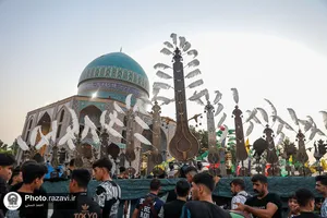 عزاداری هیئات مذهبی در مجموعه فرهنگی شهدای خواجه ربیع
