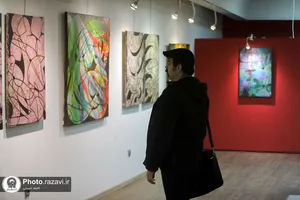 نمایشگاه آثار نقاشی خط محسن توسلی در نگارخانه رضوان