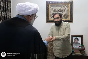 دیدار تولیت آستان قدس رضوی با خانواده سرداران شهید شوشتری و محمدزاده