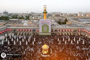 آیین اذن عزای ماه محرم در حرم مطهر رضوی-1