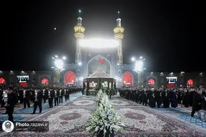 آئین خطبه&zwnj;خوانی شب عاشورا در حرم مطهر رضوی-2
