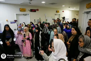 بازدید بانوان مهمان جشنواره &laquo;رسانه خورشید&raquo; از بیمارستان رضوی