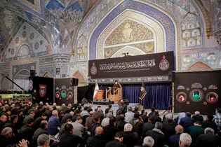 عزاداری روز شهادت امام رضا علیه‌السلام در حرم مطهر رضوی