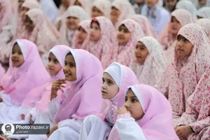 جشن تکلیف دختران جهان اسلام در حرم مطهر رضوی
