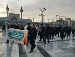 جمعی از زائران آذری زبان به حرم مطهر رضوی مشرف شدند
