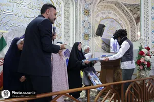 قرار عاشقی دانش آموزان در حرم مطهر رضوی