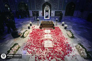 آماده سازی قبر مطهر رهبر شهید انقلاب