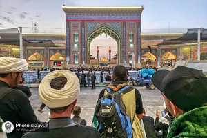 حضور دانش&zwnj;آموزان مدارس امام رضا علیه&zwnj;السلام در راهپیمایی اربعین حسینی